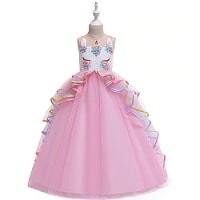 Robe Déguisement Licorne Rose Fille