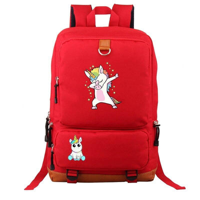 Grand Cartable Licorne Rouge