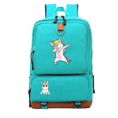 Grand Cartable Licorne Vert