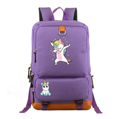 Grand Cartable Licorne Violet