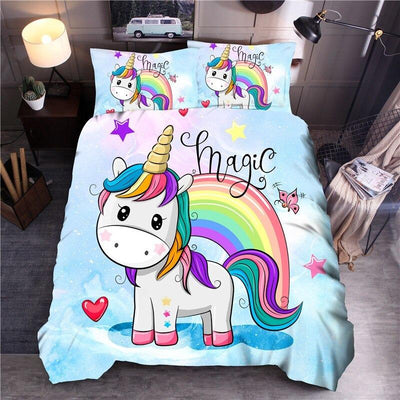 Housse de Couette Fille Licorne