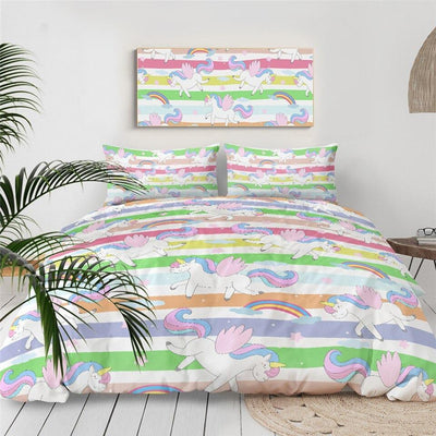 Housse de Couette Licorne Lit 2 Personne