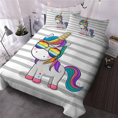 Housse de Couette Licorne en Coton