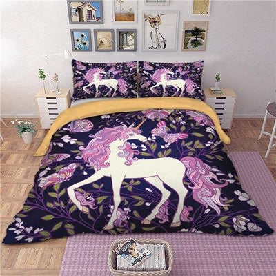 Housse de Couette Licorne Papaillon