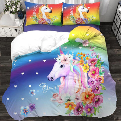 Housse de Couette Licorne Sentimentale