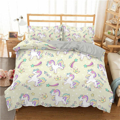 Housse de Couette Licorne Verte Claire