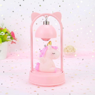 Lampe Licorne Rose