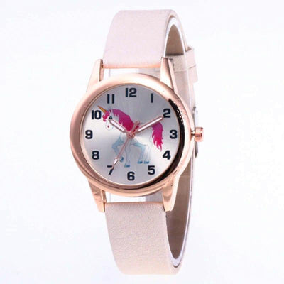 Montre Licorne Cuir beige