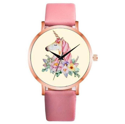 Montre Licorne Élégance Rose