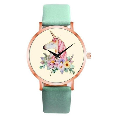 Montre Licorne Élégance Vert
