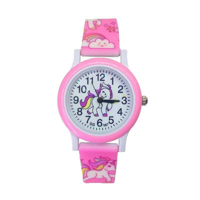 Montre Licorne Fille Rose