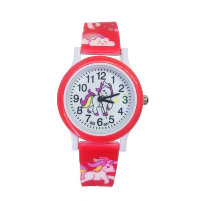 Montre Licorne rouge petite fille