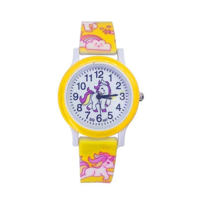 Montre Licorne Jaune petite fille