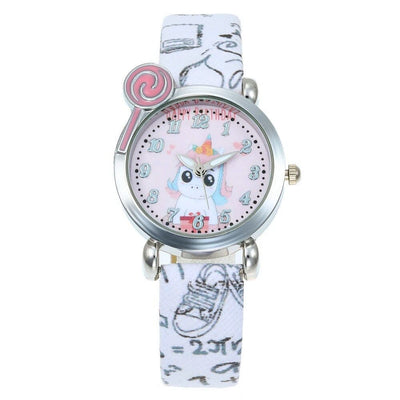 Montre Licorne Fillette Blanc