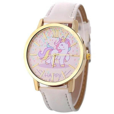 Montre blanche Femme Licorne 