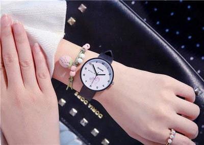 Montre Licorne fille noir