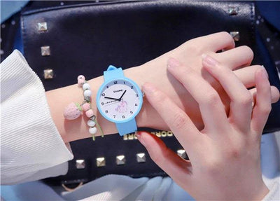 Montre Licorne fille bleu