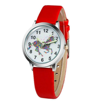 Montre Licorne Magique Rouge