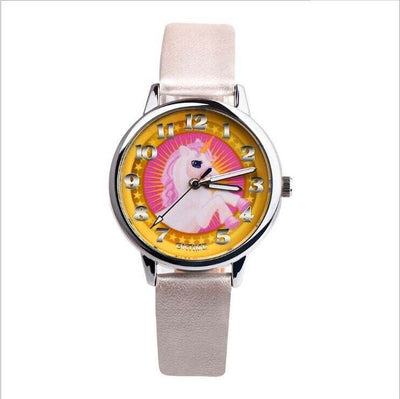 Montre Licorne Petit Poney Blanc