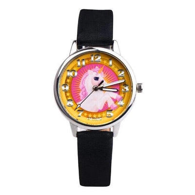 Montre Licorne Petit Poney Noir
