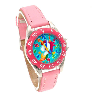 Montre Pédagogique Licorne Rose