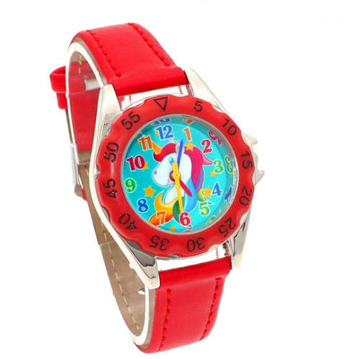 Montre Licorne Pédagogique Rouge