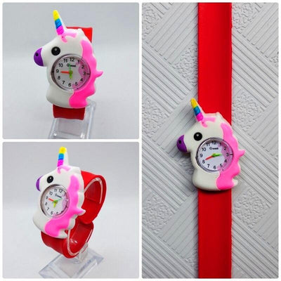 Montre Slap Licorne Rouge