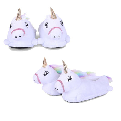 Pantoufles Licorne Blanc