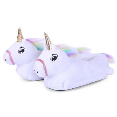 Pantoufle Licorne Blanc
