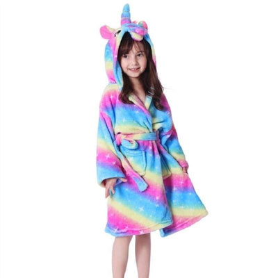 Peignoir Licorne Ado Fille Multicouleur