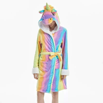 Peignoir Licorne Adulte Multicouleur