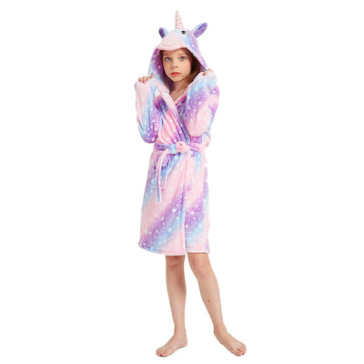 Peignoir Licorne Fille Coton Moelleux