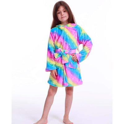 Peignoir Licorne Enfant Arc-en-Ciel