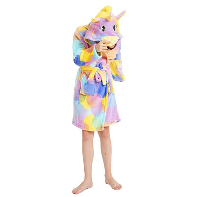 Peignoir Licorne Fille Fashion à Capuche