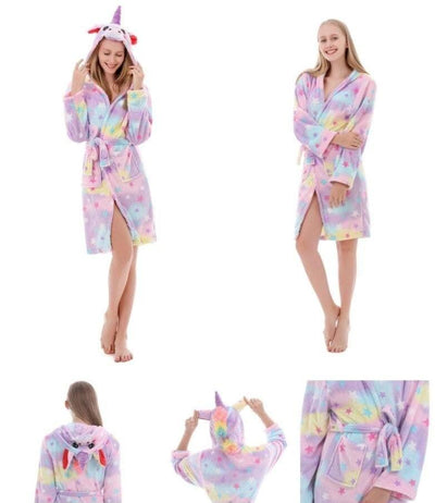 Peignoir Licorne Femme Étoile