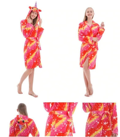 Peignoir Licorne Femme Rouge