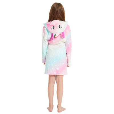 Peignoir Licorne Fille Couleur Pâle