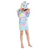 Peignoir Licorne Fille Galaxie en Coton