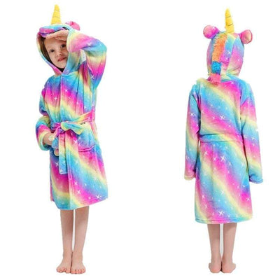 Peignoir Licorne Enfant Arc-en-Ciel