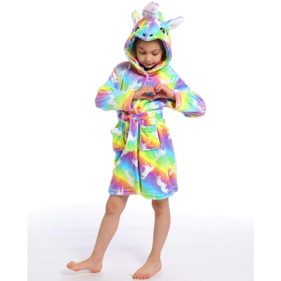 Peignoir Licorne Enfant Multicolore