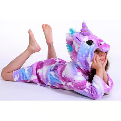 Peignoir Licorne Kawaii Violet