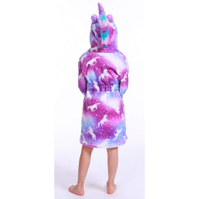 Peignoir Licorne Kawaii Violet