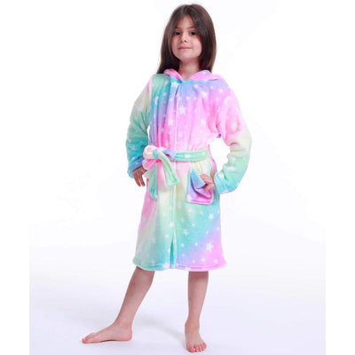 Peignoir Licorne arc-en-ciel Fille
