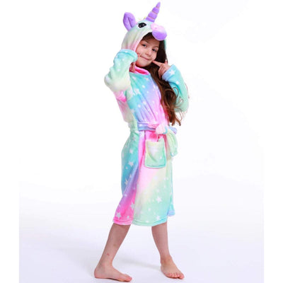 Peignoir Licorne Multicolore Fille