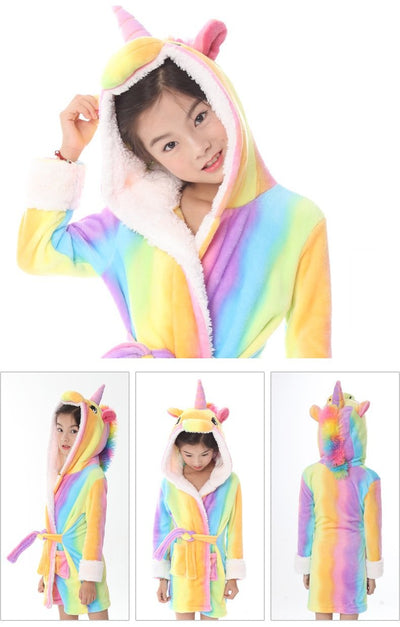 Peignoir Licorne Petite Fille