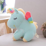 Peluche Licorne Arc-en-ciel Bleue