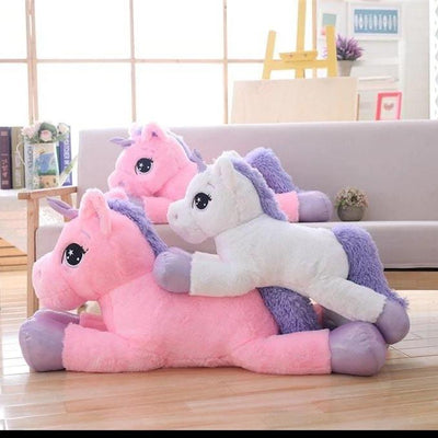 Peluche Licorne Géante Blanche 80 cm ou 110 cm