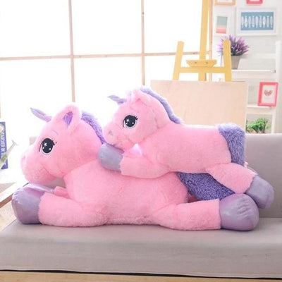 Peluche Licorne Géante Blanche 80 cm ou 110 cm
