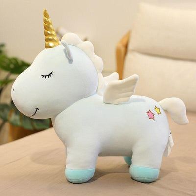 Peluche Licorne bleu