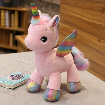 Peluche Licorne colorée